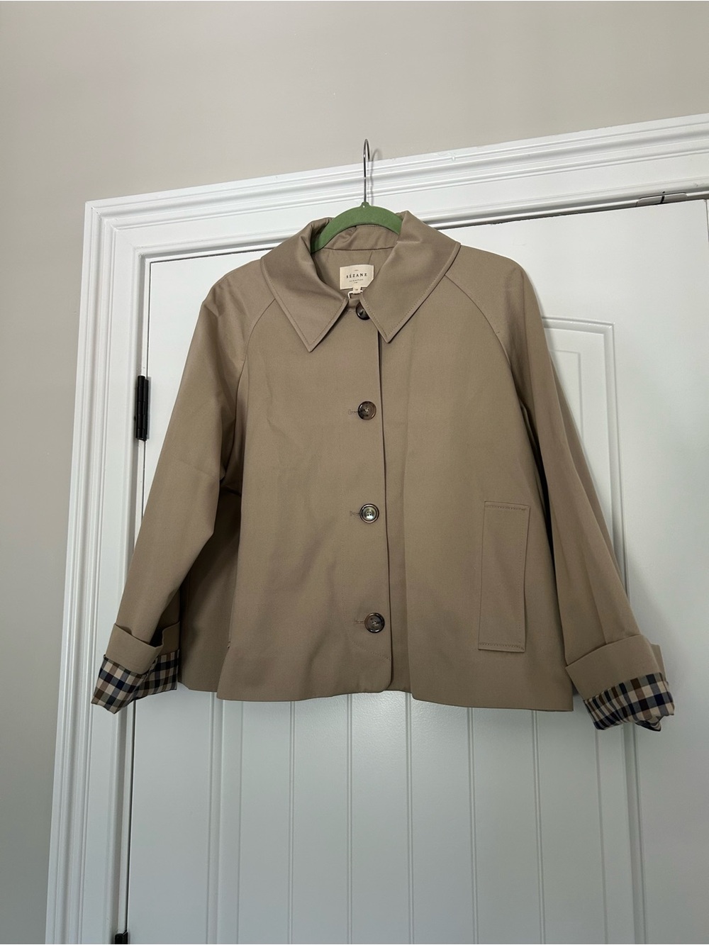 Sezane Bobby Jacket in Light Beige 38 NWT - Picture 4 of 9